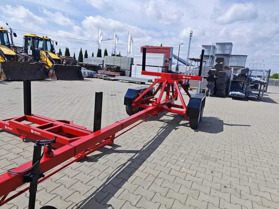 Przyczepa dłużycowa Patzke 2,6T do busa dłużyca do stali słupów drutu