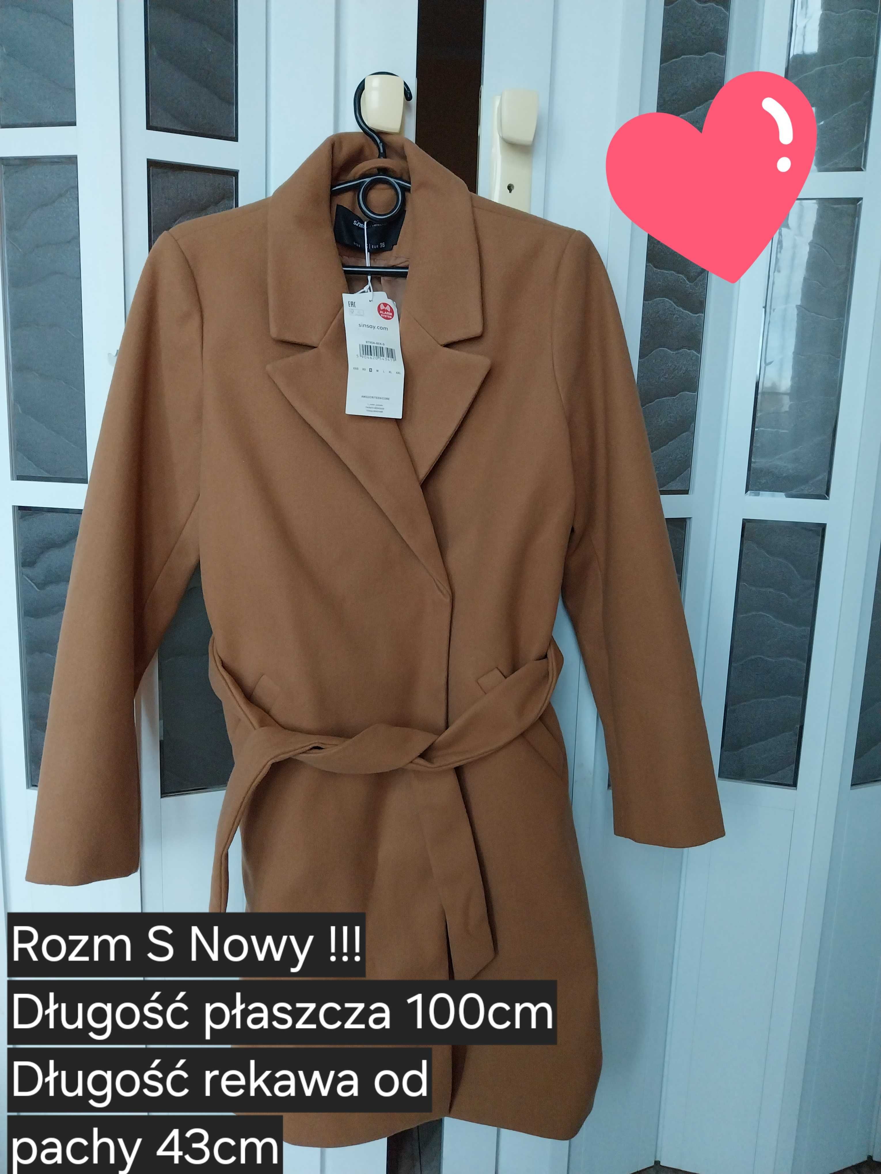 Płaszcz damski S Nowy