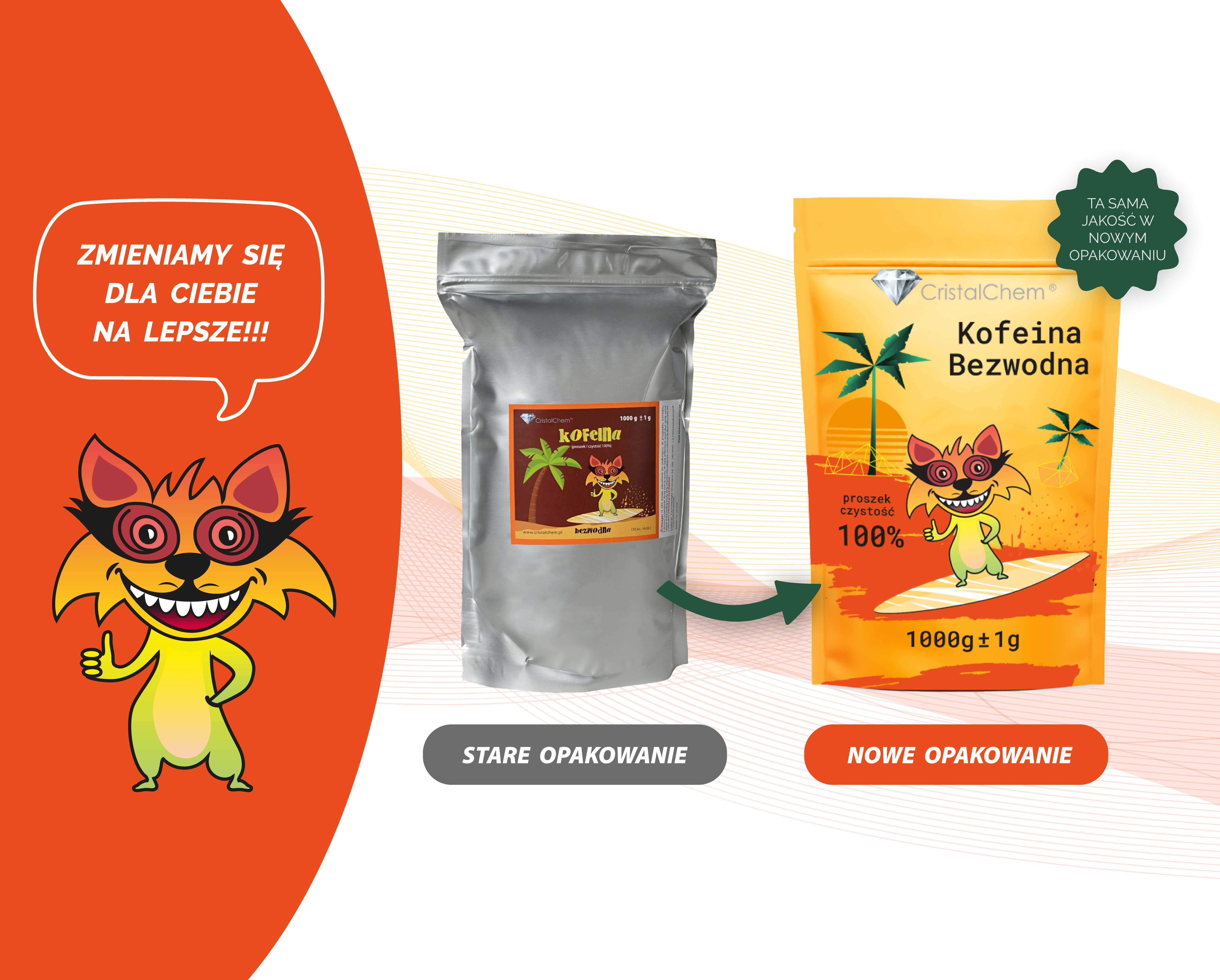 Kofeina Bezwodna 250g # Czystość 100% # PREMIUM # Indyjska # Moc #