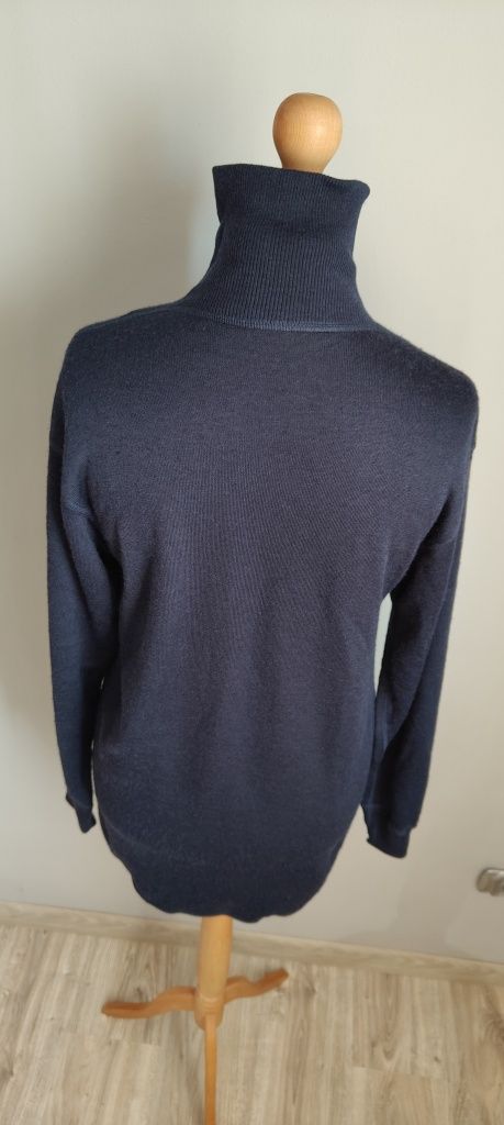 Bluza Sweter z golfem wełniany męskie Iris Norway rozmiar M wełna 70%