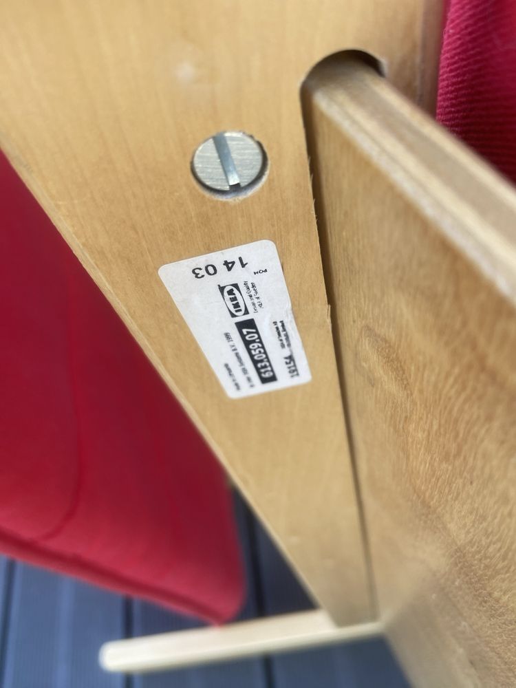 Ikea fotel z podnozkiem