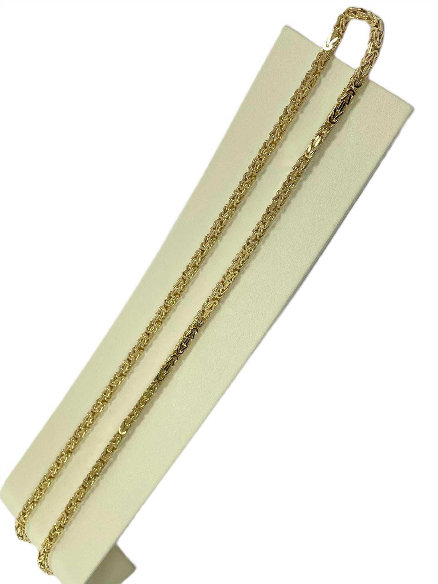 Złoty Łańcuszek Splot Królewski 585 W:32,83 Długość:56cm