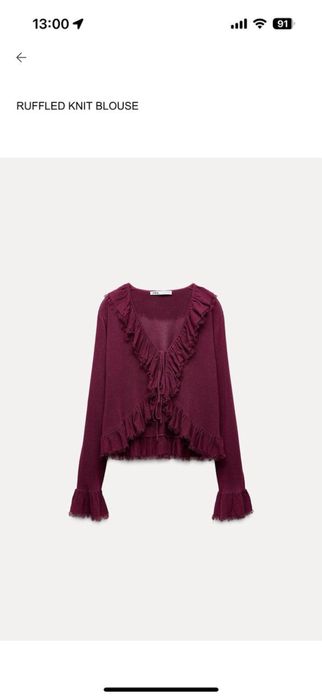 Бордова блуза Zara нова