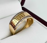 Fantastyczny złoty pierścionek 3,53g PR.585 14K R.20,5