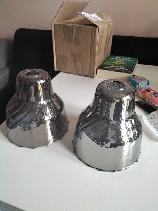 Zestaw 3 kloszy ozdobnych Italux Slizza E14 chrom