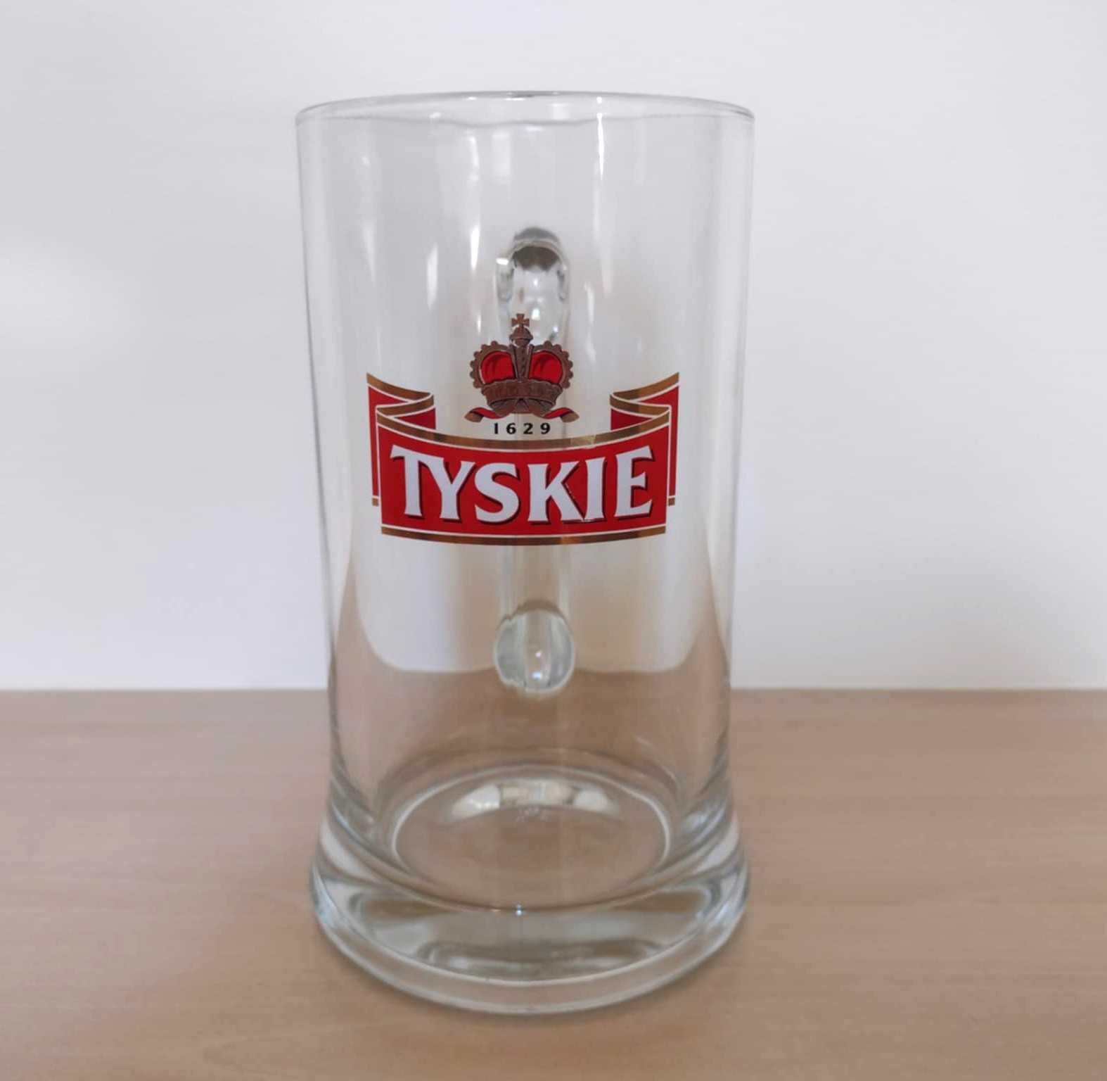 Tyskie Warka kufel kufle pokal do piwa 1 l nowe