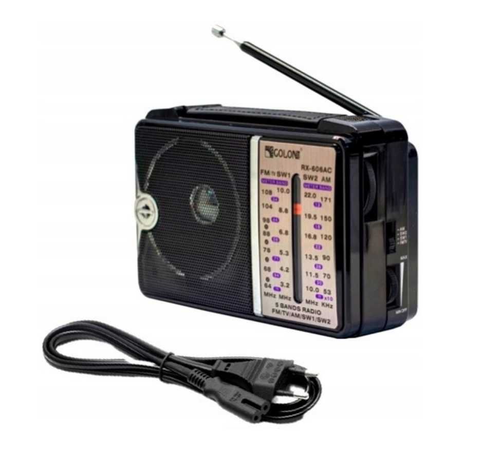 RADIO KUCHENNE PRZENOŚNE sieciowe bateryjne budowlane NA BATERIE 230V