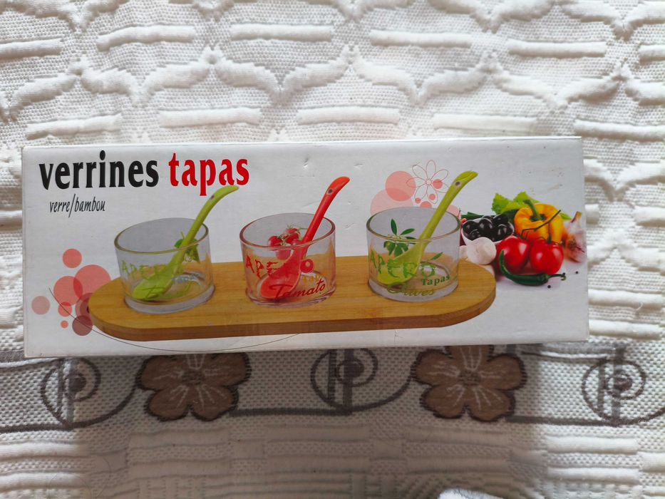 Conjunto de 3 verrines para Tapas