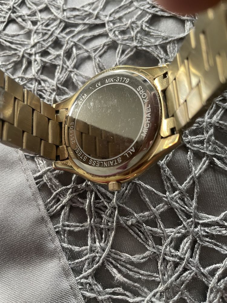 Oryginalny zegarek Michael Kors MK 3179 złoty Slim Runway jak nowy