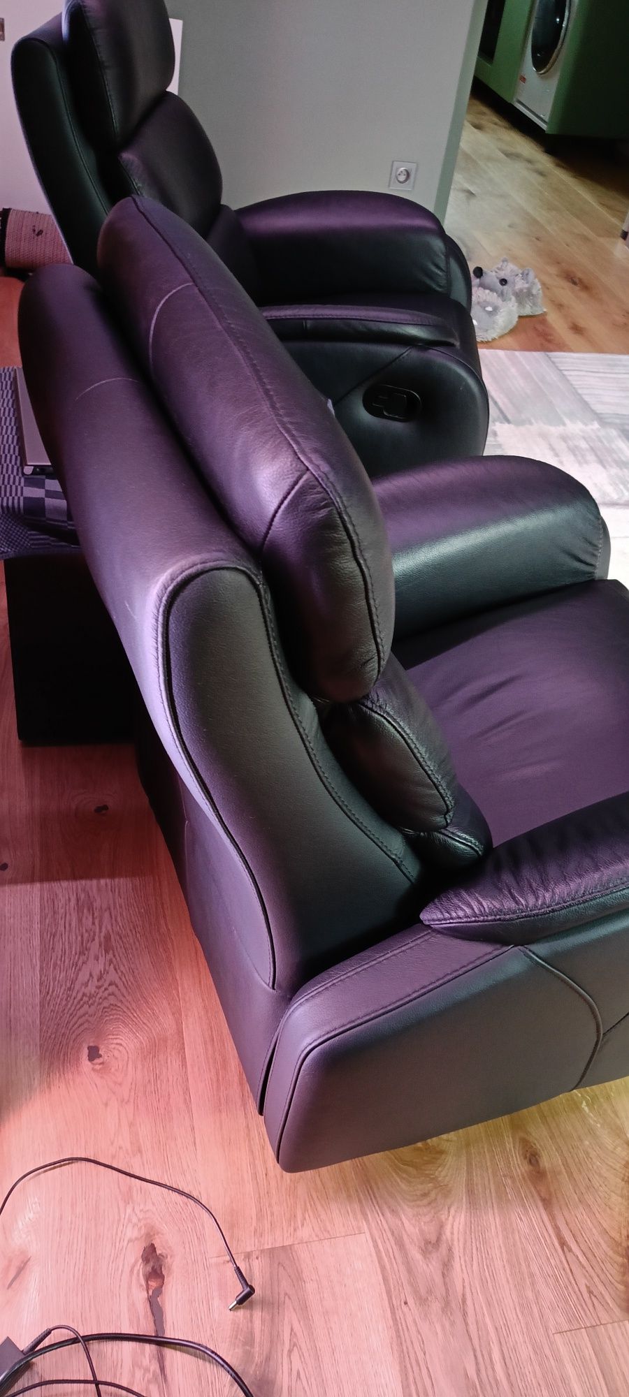 Fotele skórzane z funkcją relax