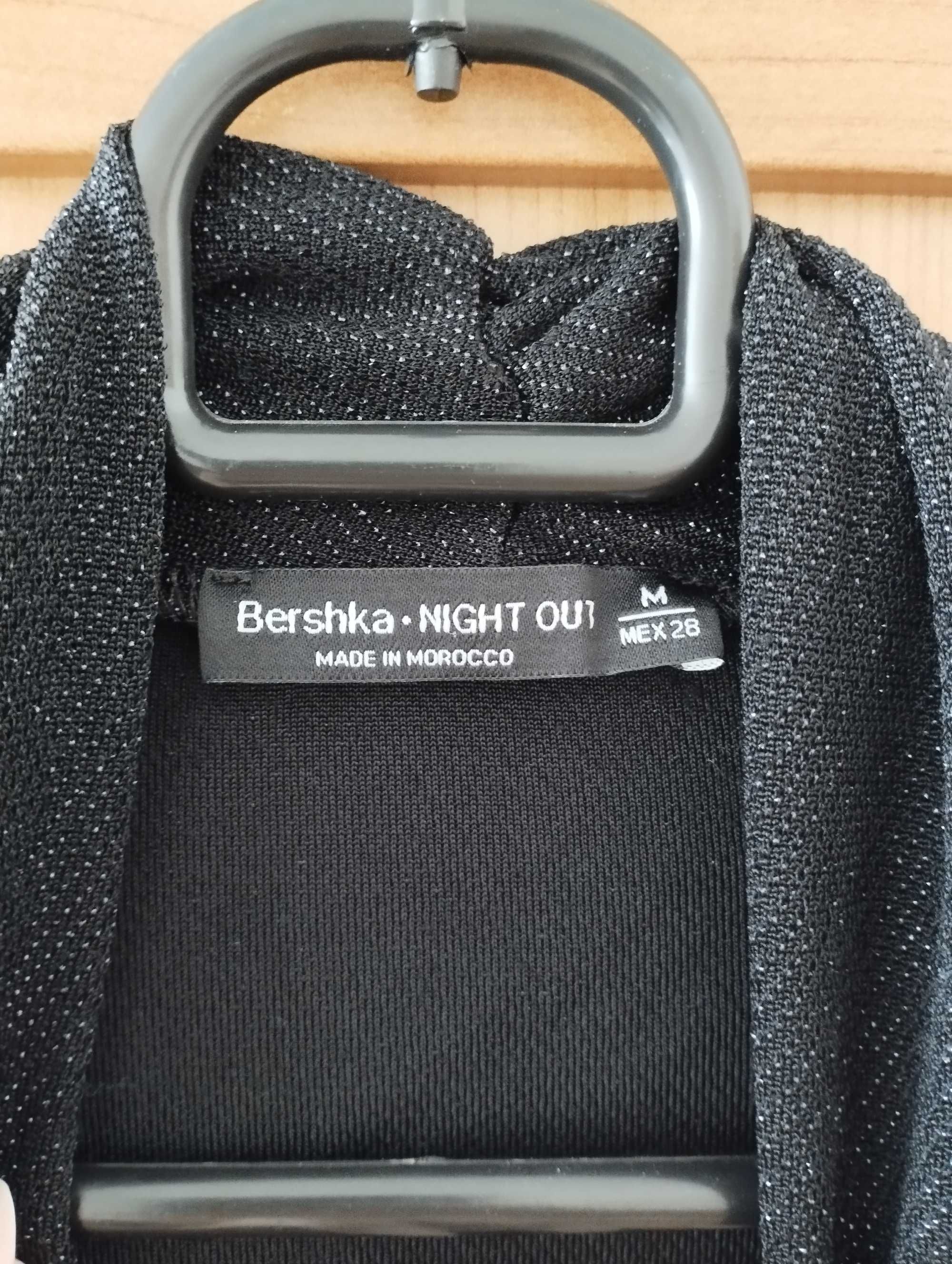 Błyszczące body bluzka Bershka