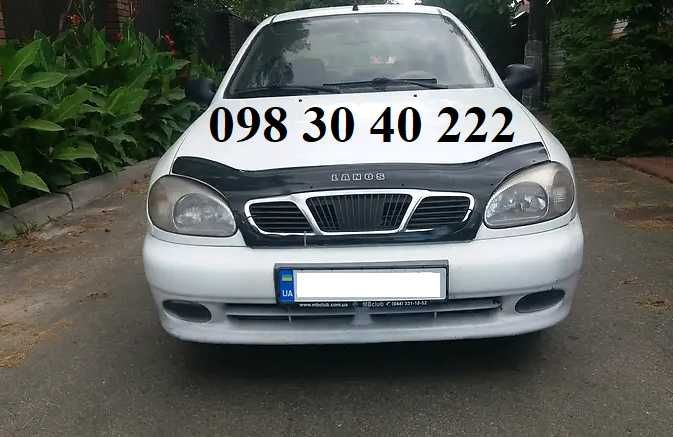 Дефлектор капота Chevrolet / Daewoo / Zaz Lanos мухобойка Ланос