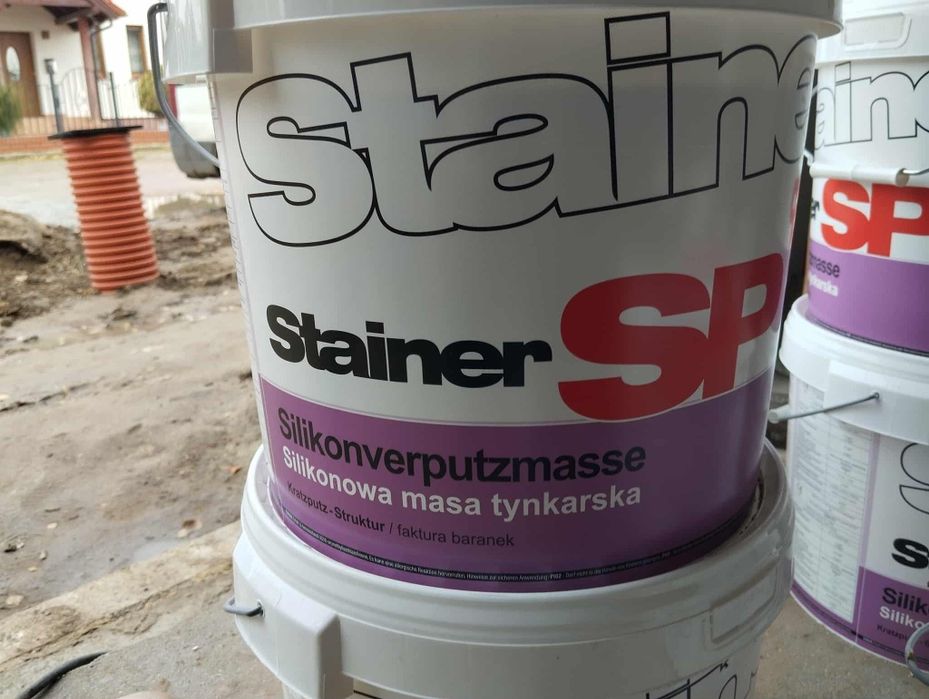 Bialy Tynk silikonowy na zewnątrz 25kg