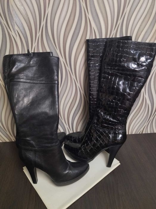 Жіночі чоботи виробник Італія шкіряні 39 р.