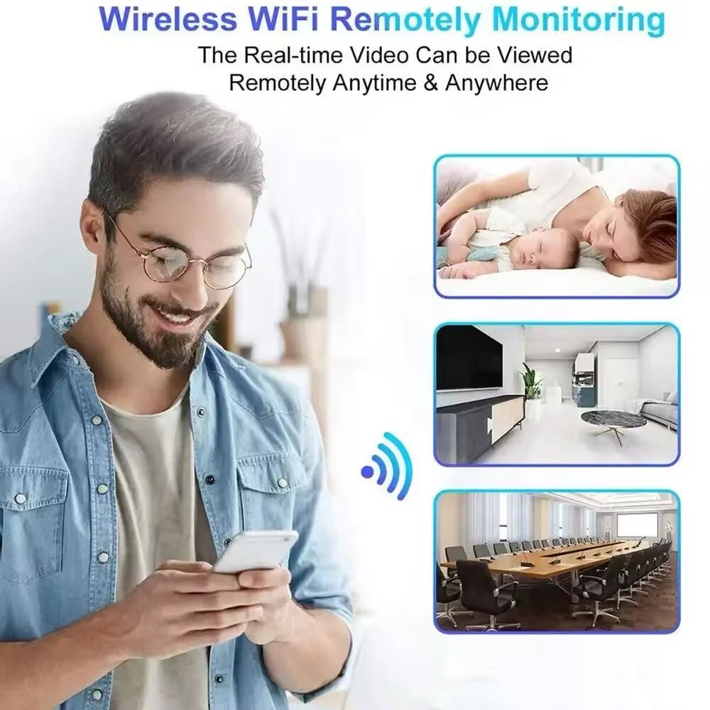 ‼️Беспроводная мини Wi-Fi камера 1080P | Контроль с телефона 24/7