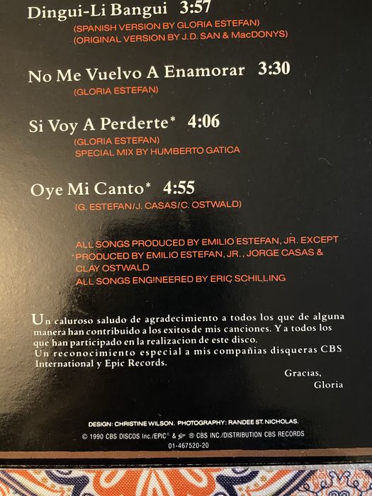 Gloria Estefan ‎– Exitos De Gloria Estefan