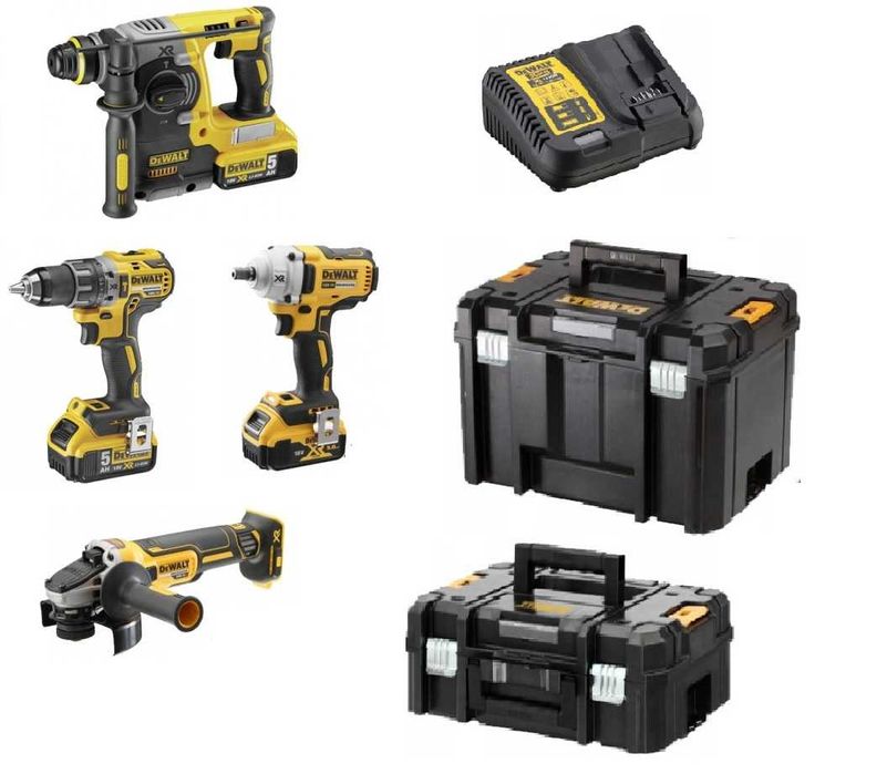 DeWalt DCK428P3 Zestaw 4 narzędzi akumulatorowych 3x5 Ah