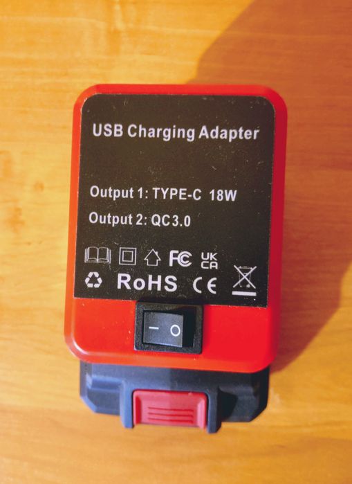 Adapter Parkside Powerbank Ładowarka usb-C + A PD QC Power Delivery