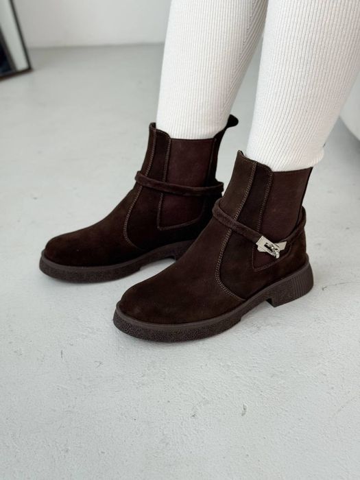 ᐉ РАСПРОДАЖА‼️Замшевые ботинки байка демисезон Премиум Италия АКЦИЯ!!!