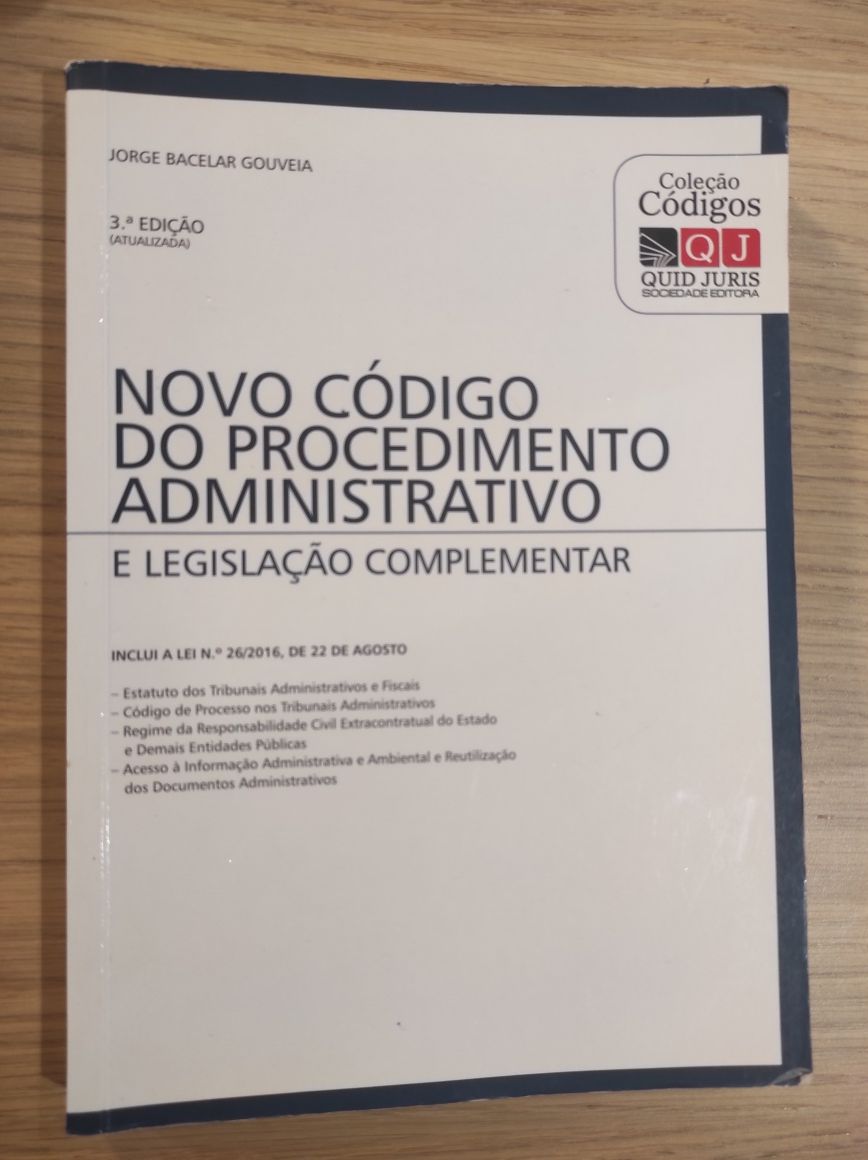 Novo código do procedimento administrativo e leg.complementar