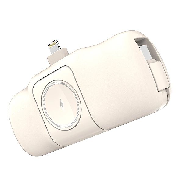 Mini powerbank Wozinsky WF16-YLS 5000mAh 15W Lightning z wbudowanym ka