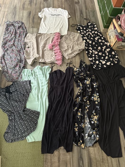 Пакет речей S-M футболки плвття сарафани комбез лляний костюм