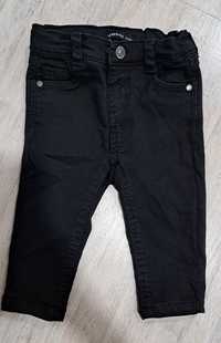 Rurki jeansy dzins reserved 74 czerń czarny