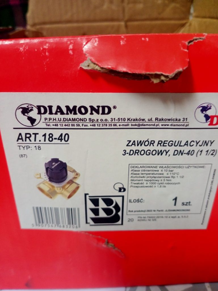 Zawòr trójdrożny 1.5 całą