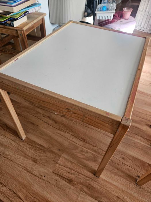 Komplet stolik i 2 krzesla Ikea LAAT, stan dobry.