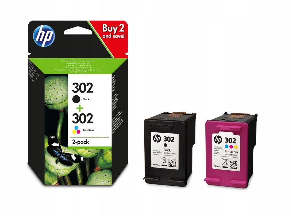 tusz hp 302 x4d37ae zestaw pojemność 7.5 ml wysoka wydajność 355 str