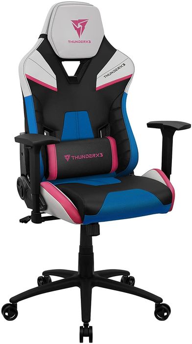 ThunderX3 Cadeira Gaming Rosa Preta Branca Azul