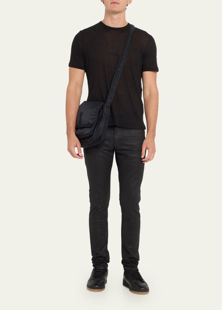 SAINT LAURENT IN Econyl Messenger Niki Balck