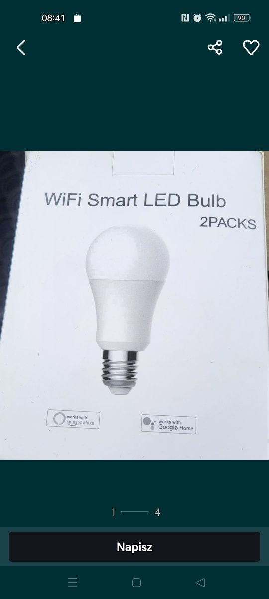 Żarówka LED Smart Wi-Fi 2sz