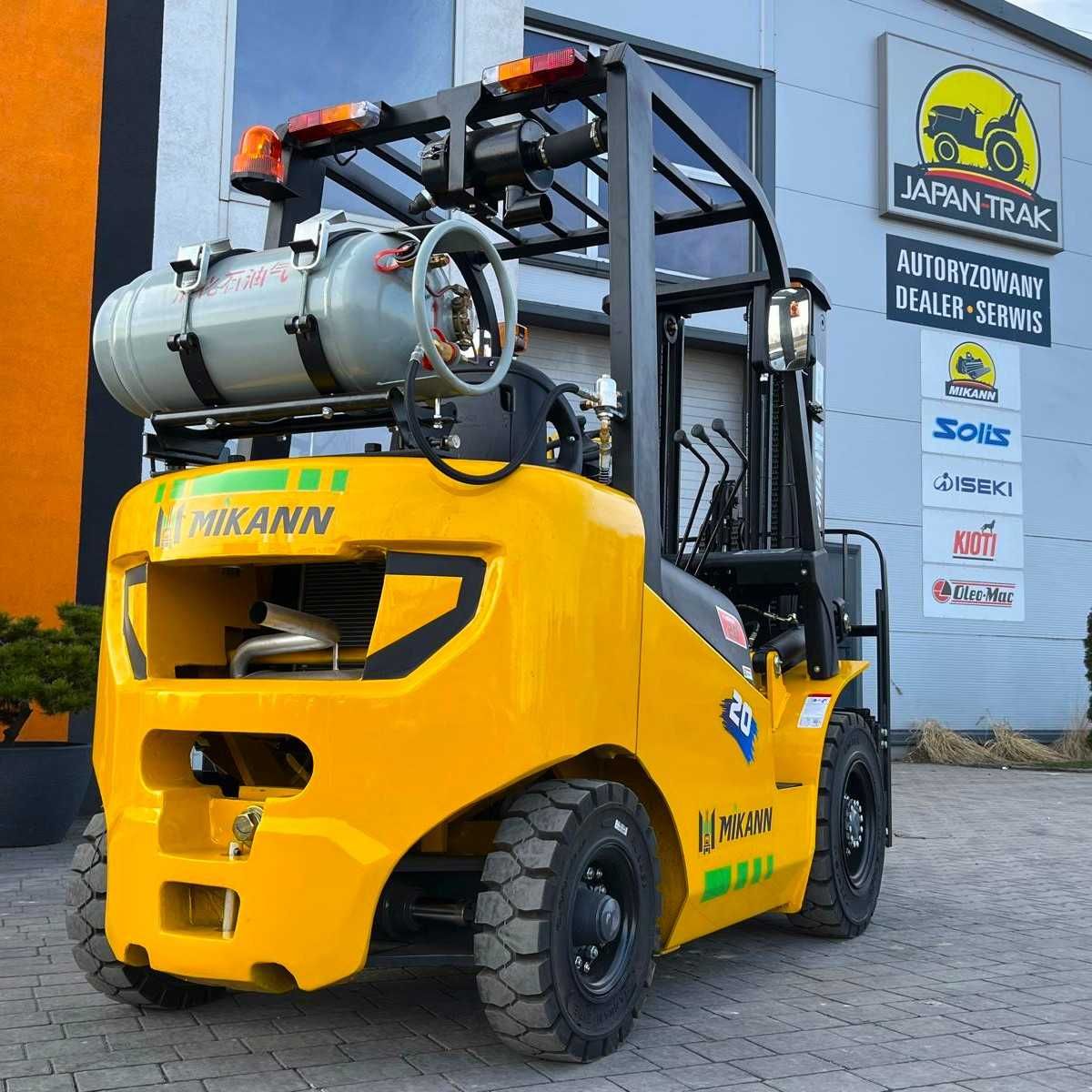 Wózek Widłowy 2T MIKANN, Maszt 4.5m,Triplex, Benzyna-Gaz, Japan Trak