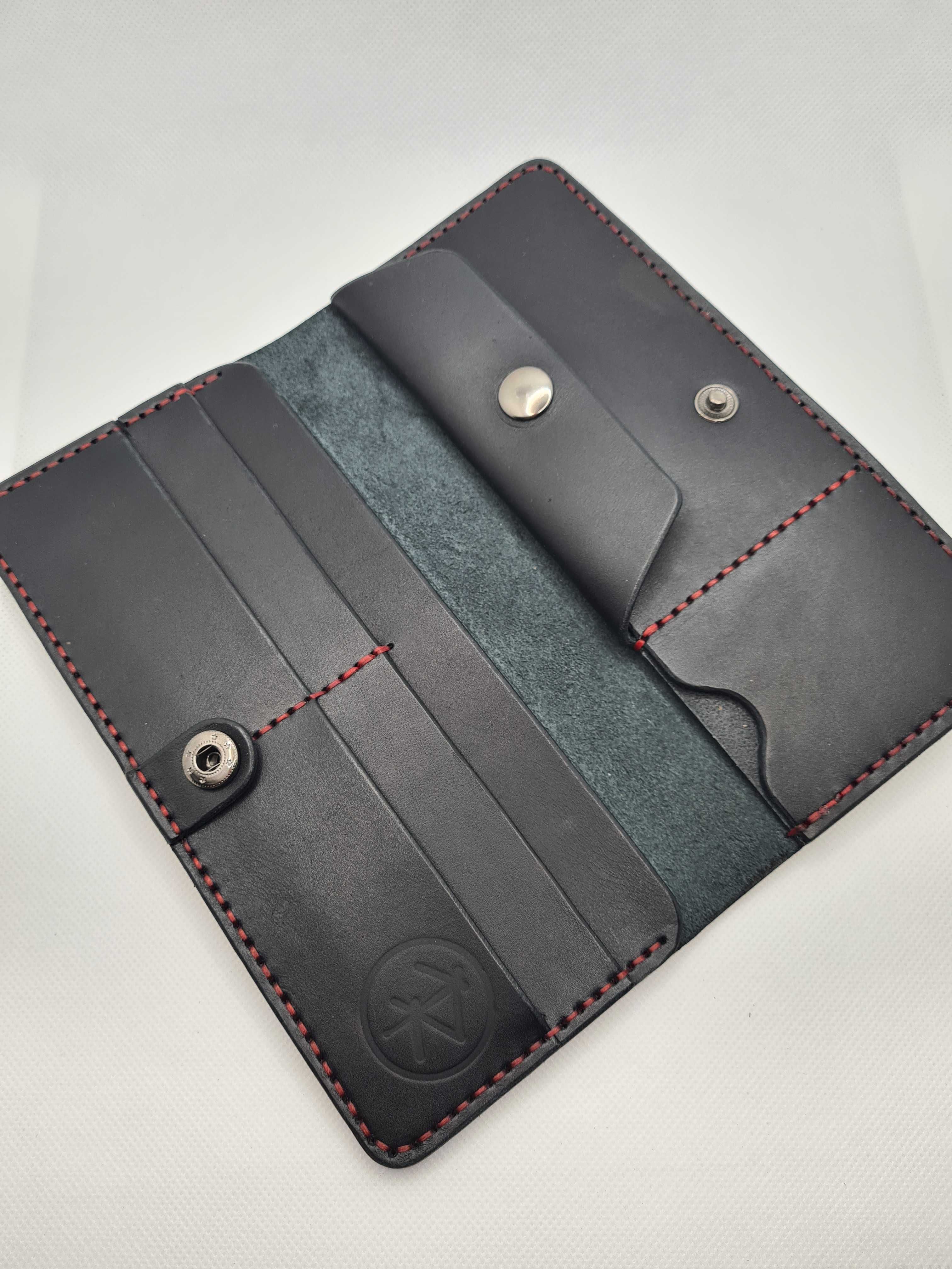 PORTFEL unisex ręcznie robiony handmade skóra naturalna