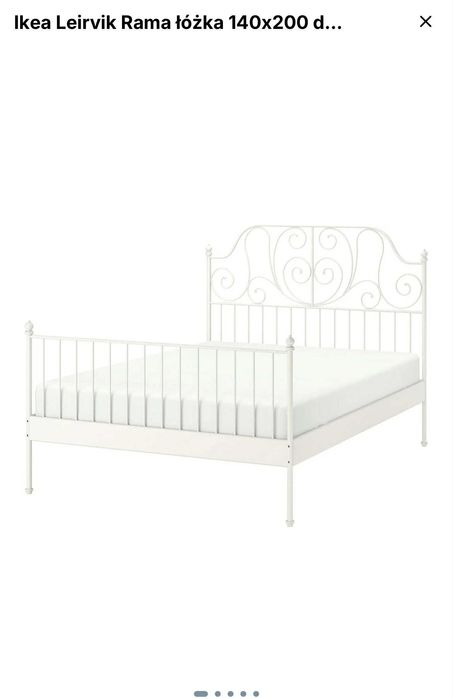 Łóżko rama łóżka ikea leirvik 140x200