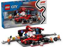 Lego City 60443 F1 Pit Stop And Pit Crew with Ferrari Car (Selado]