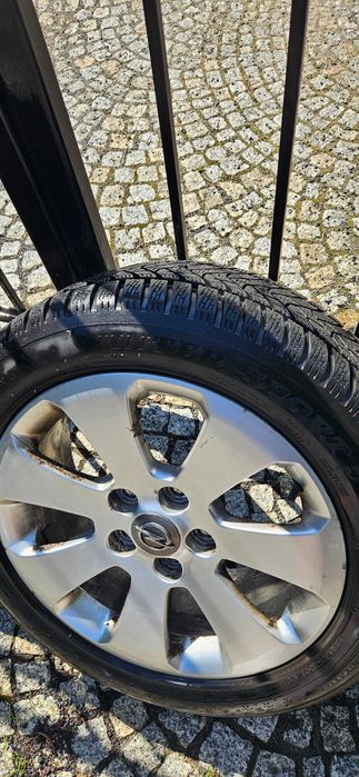 4 Koła OPEL - ALUFELGI - 17 cali - Opony Zimowe 6mm