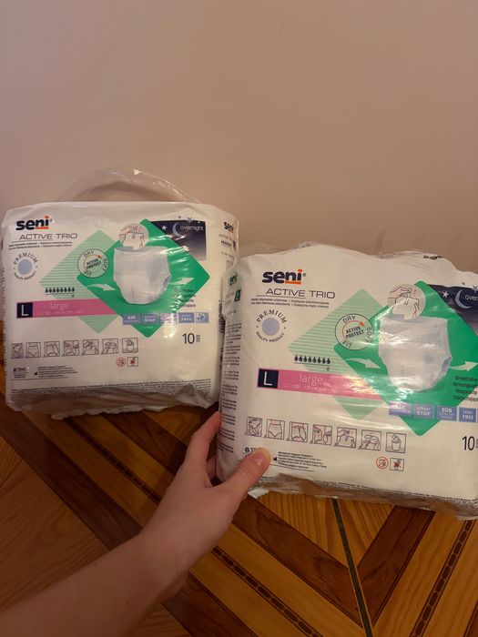 Pieluchomajtki dla dorosłych Seni Active trio na noc