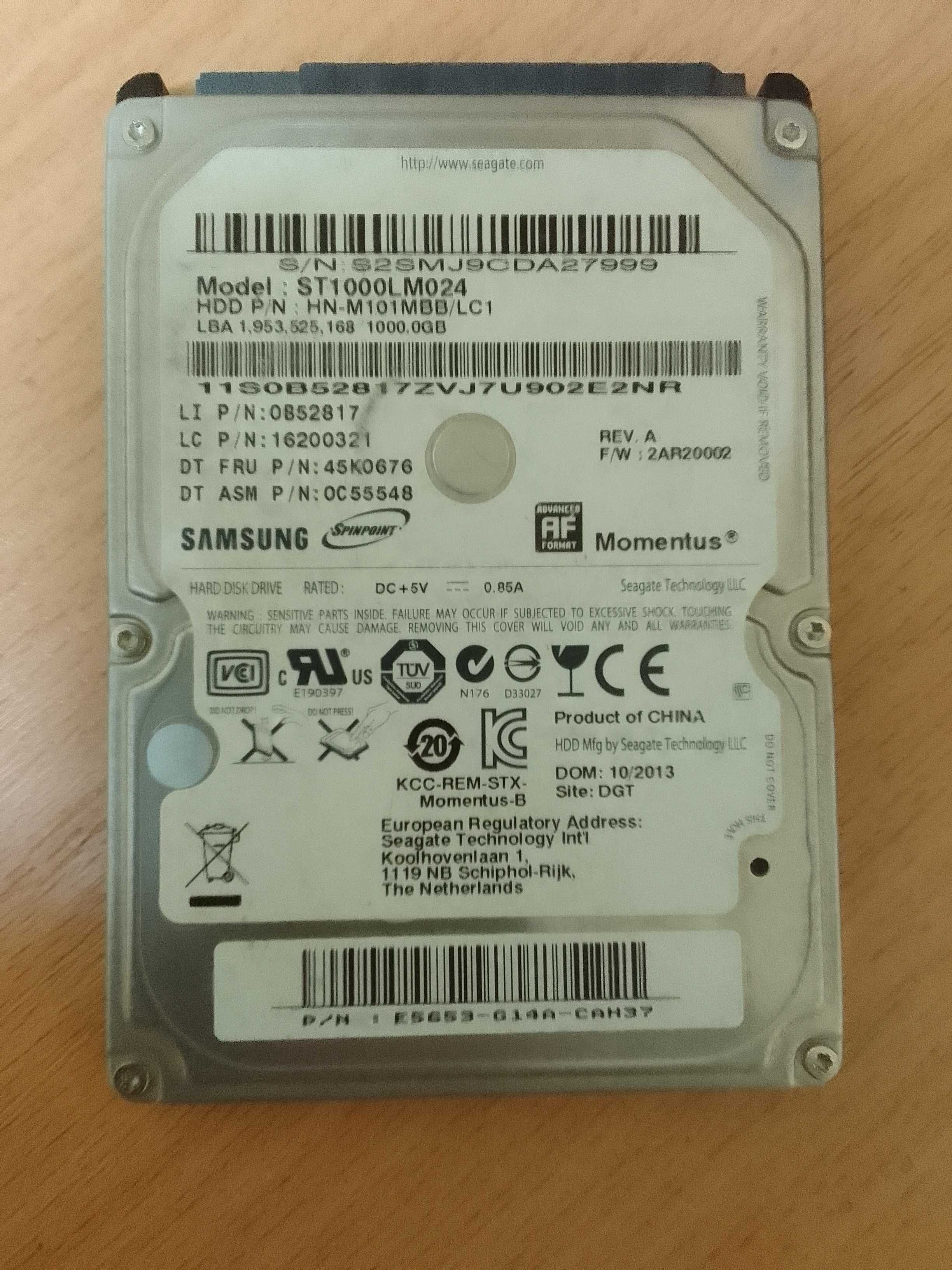Жорсткий диск для ноутбука 1TB