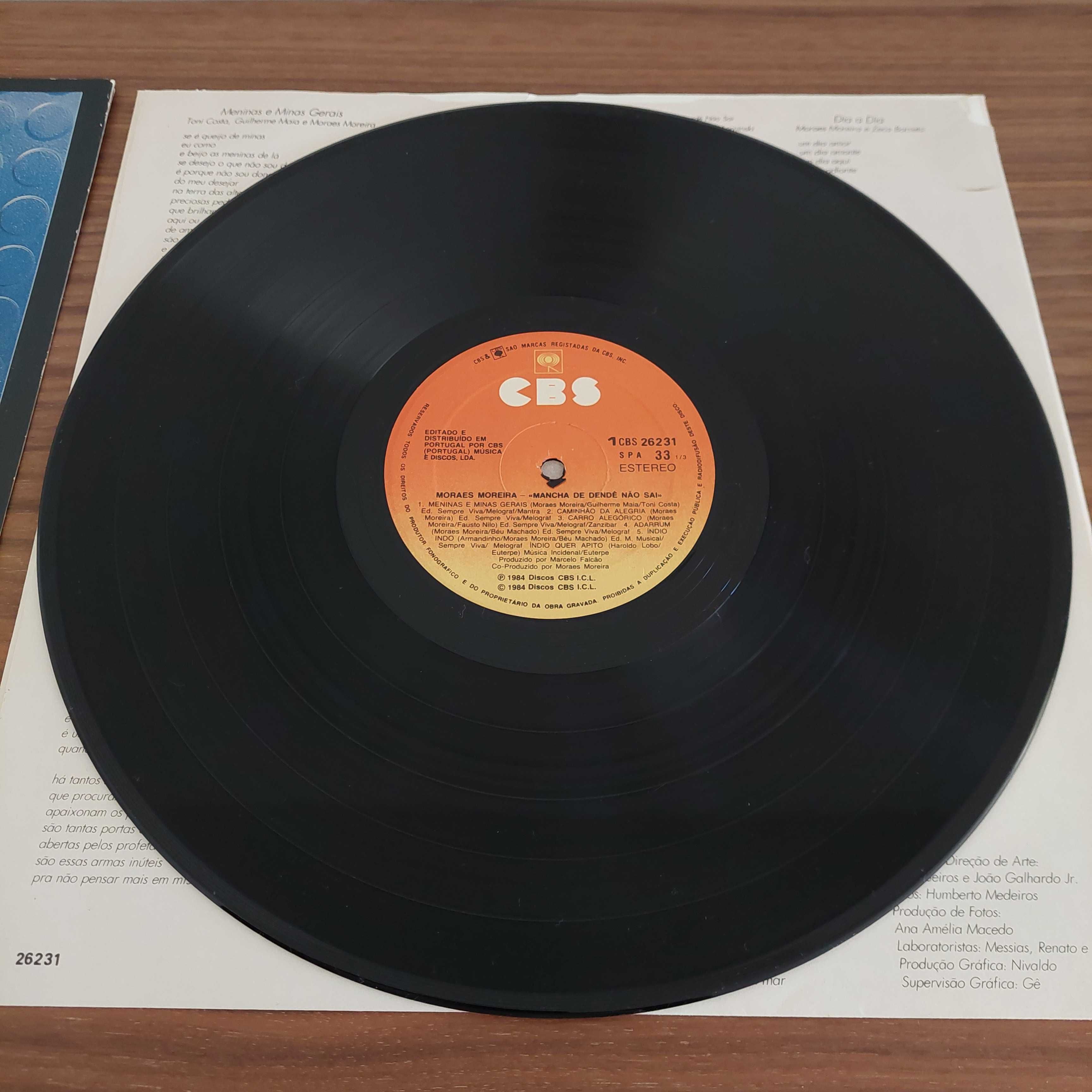 Disco vinil LP Moraes Moreira - Mancha De Dendê Não Sai