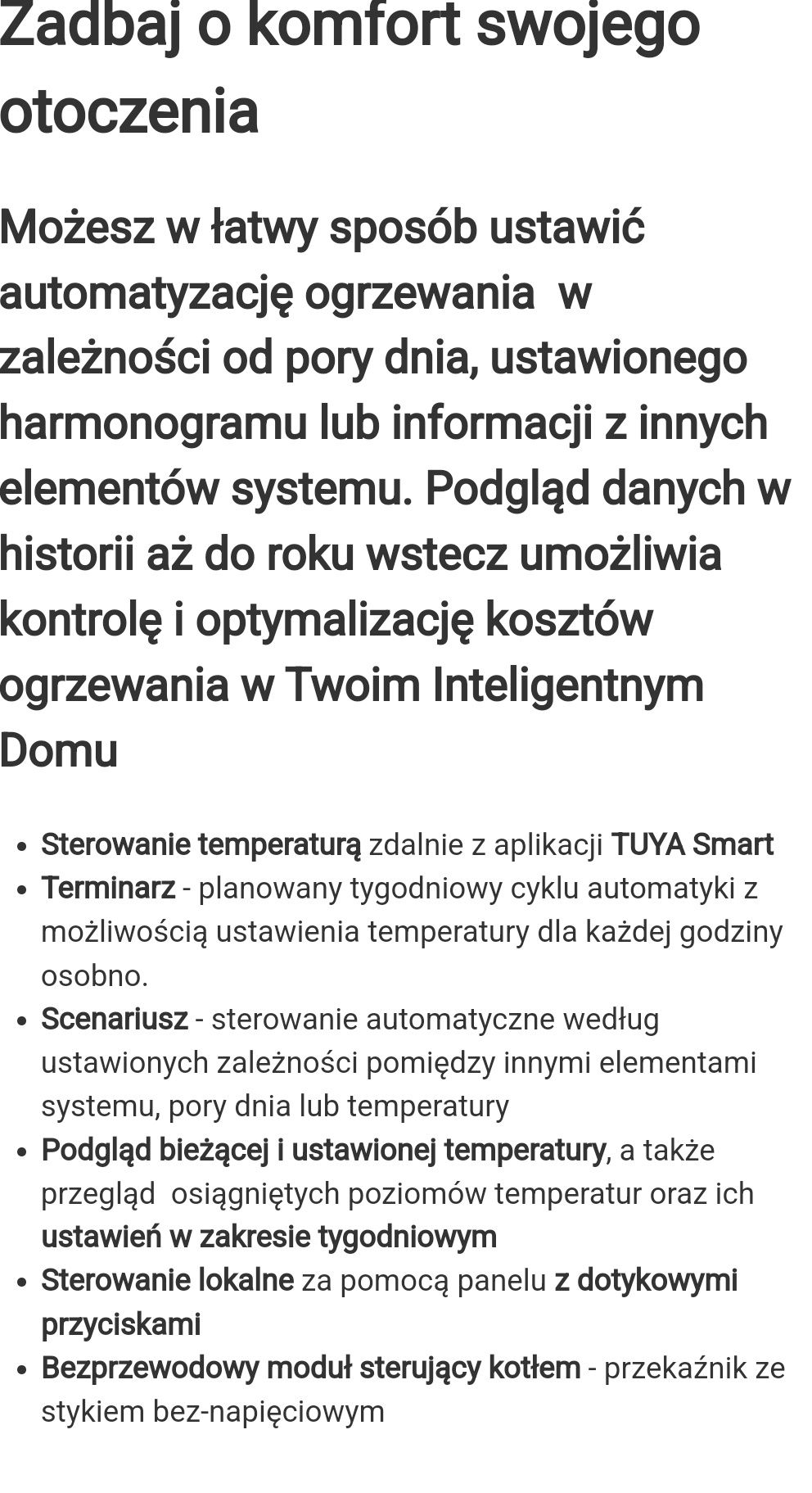 Sterownik Kotła Ogrzewania Termostat WiFi TUYA model WRT3