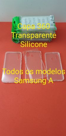 Capa 360 Transparente Silicone Samsung A ( TODOS OS MODELOS )