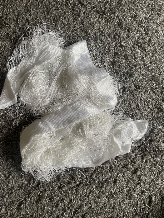 Firanka sznurkowa 300x150 biała