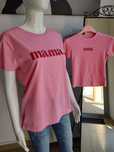 Zestaw koszulek dla mamy i córki Mama&Mini - różowy One size + 96/104