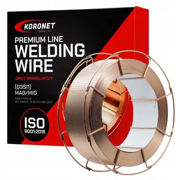 Drut Spawalniczy KORONET SG2 MIG/MAG MIGOMAT 1,0 15KG K300 Cała Paleta