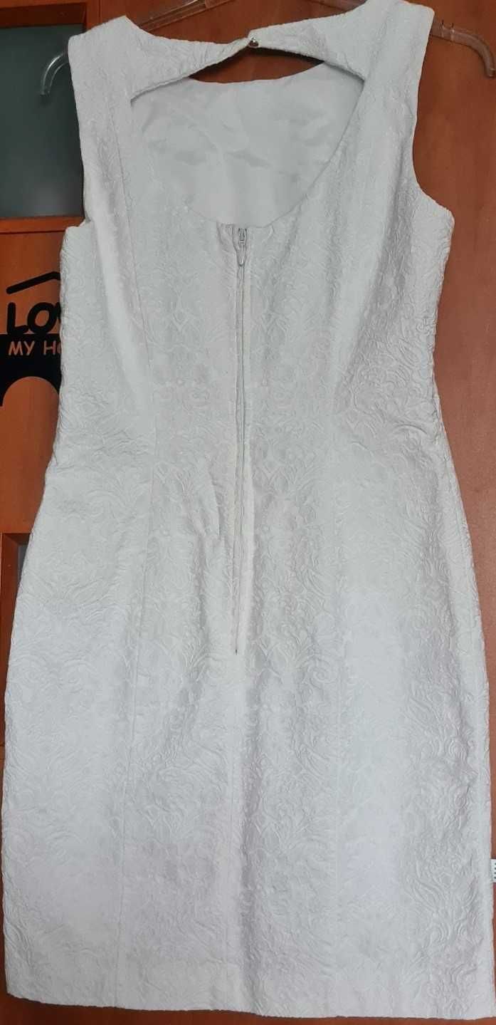 H&M biała elegancka sukienka roz 40