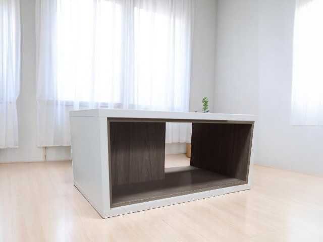 Mesa de Centro Branco/Rústico | Nova | Já Montada | Entrega Grátis