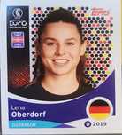 Lena Oberdorf – Niemcy – UEFA Women’s Euro – Naklejka kolekcjonerska