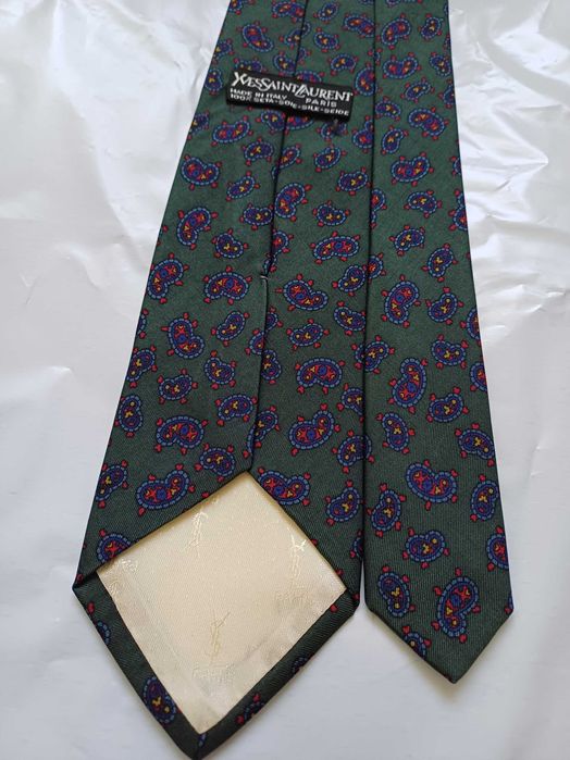 Yves Saint Laurent jedwabny krawat